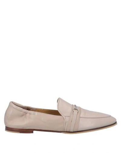 Shop Pomme D'or Loafers In Beige