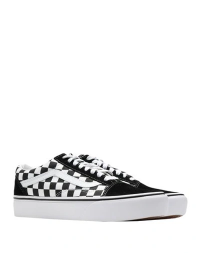 Vans Black And White Old Skool 36 Dx Leather And Canvas Sneakers In Black