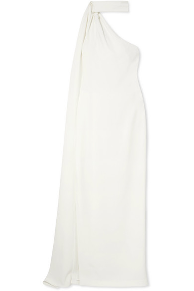 brandon maxwell one shoulder dress