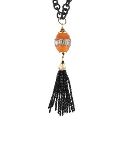 Shop Almala Necklaces In Ocher