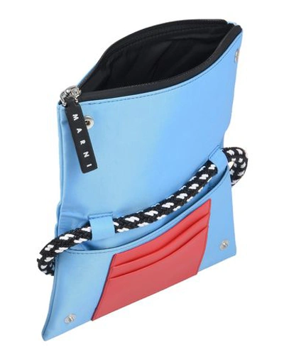 Shop Marni Cross-body Bags In Sky Blue