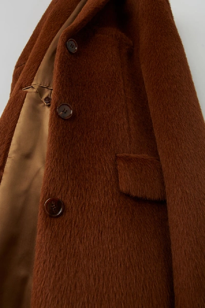 Shop Acne Studios Single-breasted Coat Caramel Brown