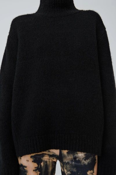 Shop Acne Studios High Neck Sweater Black