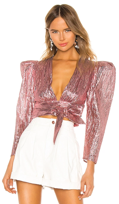 Shop Atoir Close Call Crop Top In Orchid Pink