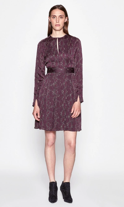 Shop Equipment Jenava Dress In Aubergine Bis Multi