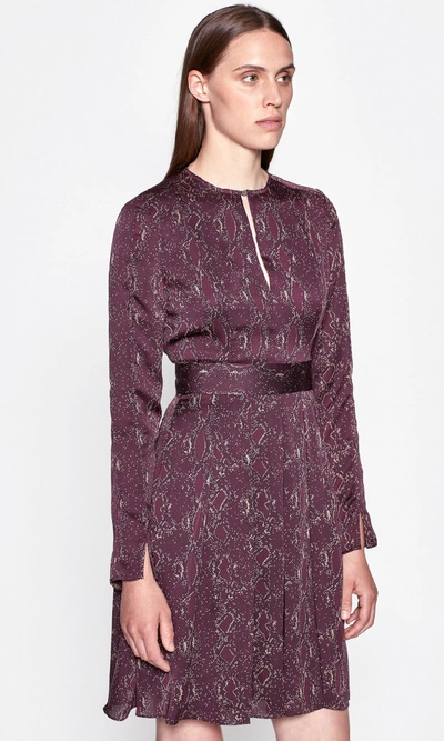 Shop Equipment Jenava Dress In Aubergine Bis Multi