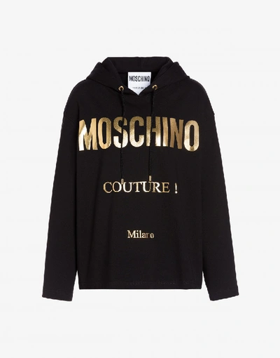 Shop Moschino Couture Interlock Jersey Sweatshirt In White