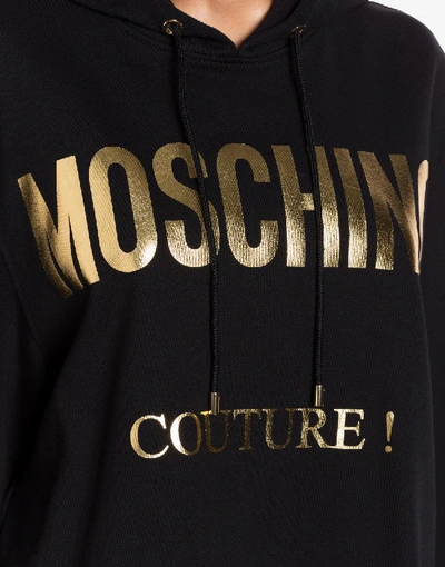 Shop Moschino Couture Interlock Jersey Sweatshirt In White