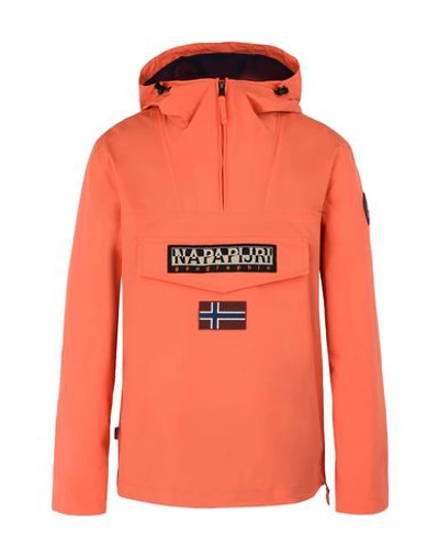 Shop Napapijri Rainforest M Sum 1 Man Jacket Orange Size 3xl Polyamide