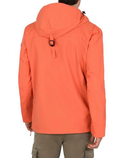Shop Napapijri Rainforest M Sum 1 Man Jacket Orange Size 3xl Polyamide