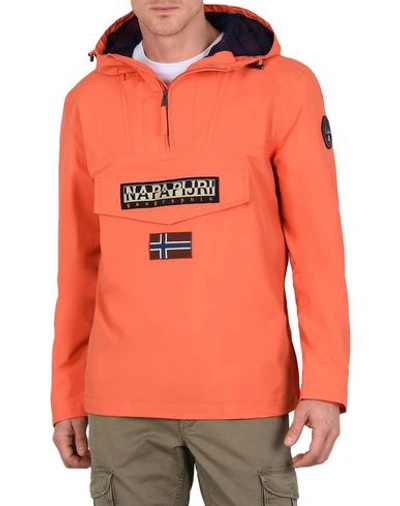 Shop Napapijri Rainforest M Sum 1 Man Jacket Orange Size 3xl Polyamide