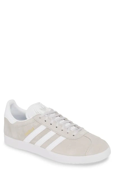 Shop Adidas Originals Gazelle Sneaker In Grey/ White/ Gold