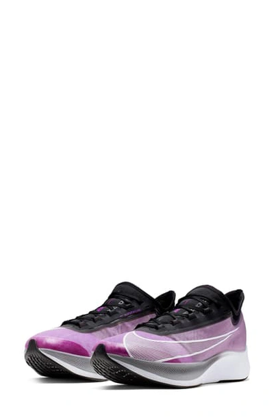 Shop Nike Zoom Fly 3 Running Shoe In Hyper Violet/ White/ Black