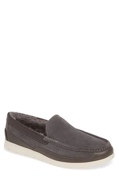 Shop Ugg Fascot Indoor/outdoor Slipper In Charcoal