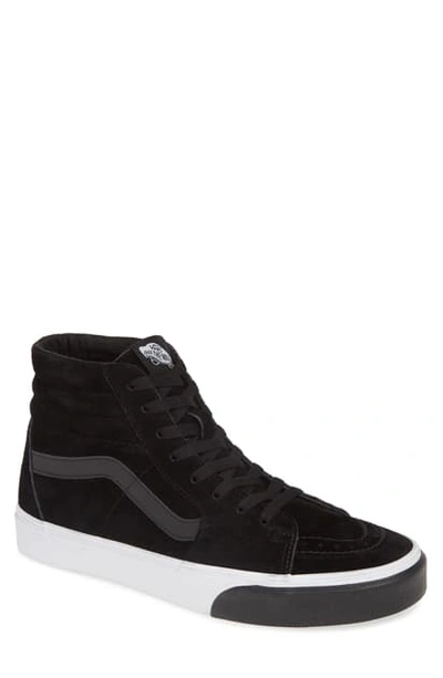 Shop Vans 'sk8-hi' Sneaker In Black/ True White Leather