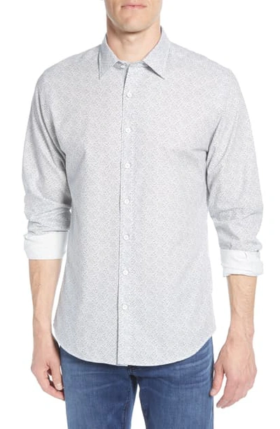 Shop Rodd & Gunn Berkely Regular Fit Pattern Button-up Shirt In Snow