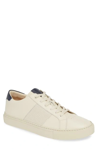 Shop Greats Royale Sneaker In Off White/ Navy Leather