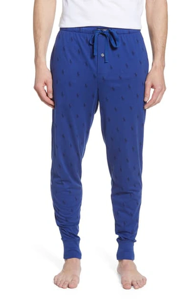 Shop Polo Ralph Lauren Cotton Pajama Pants In Blue