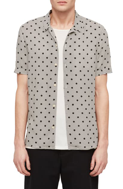 polka dot camp shirt