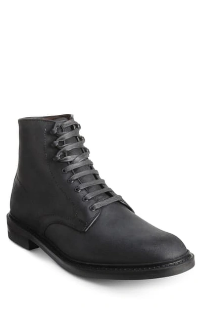 Shop Allen Edmonds Higgins Mill Plain Toe Boot In Black Leather