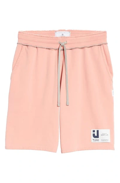 Shop Reigning Champ Sweat Shorts In Coral
