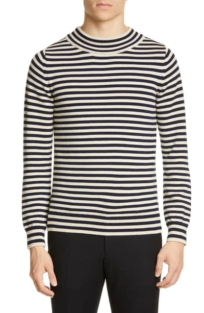 Shop Dries Van Noten Stripe Sweater In Ecru