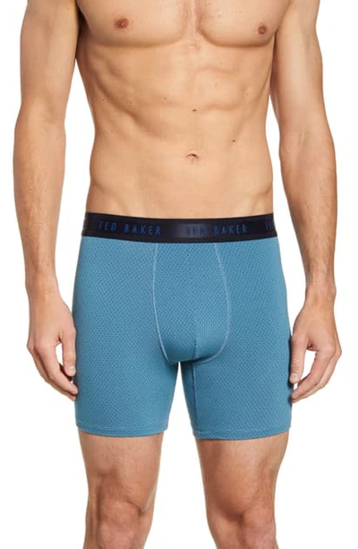 Shop Ted Baker Stretch Modal Boxer Briefs In Provincial Blue Joaquin