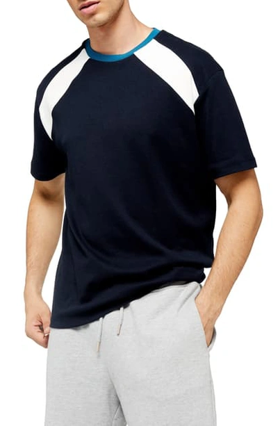 Shop Topman Ethan Classic Fit T-shirt In Navy Multi
