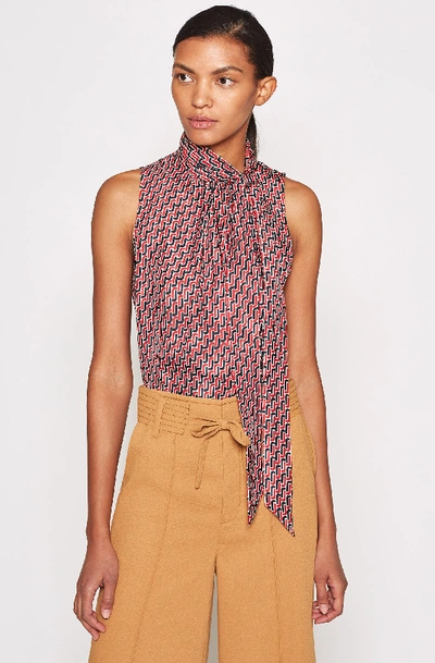 Shop Joie Pascale Silk Top In Big Apple