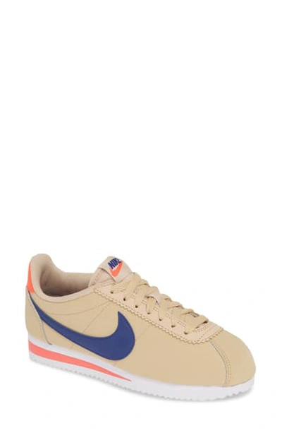 Shop Nike Classic Cortez Sneaker In Desert Ore/ Deep Royal Blue