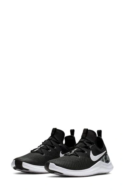 Shop Nike Free Tr8 Training Shoe In Black/ Black/ White