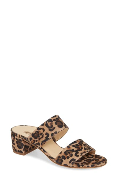 Shop Paul Green Meg Slide Sandal In Leopard Camel
