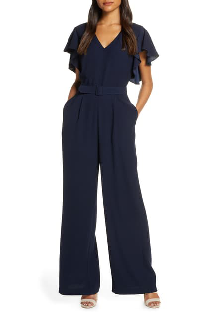 eliza j jumpsuit navy