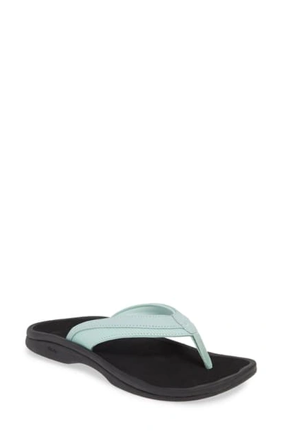 Shop Olukai Wehi 'ohana Flip Flop In Swell/ Stripe Fabric