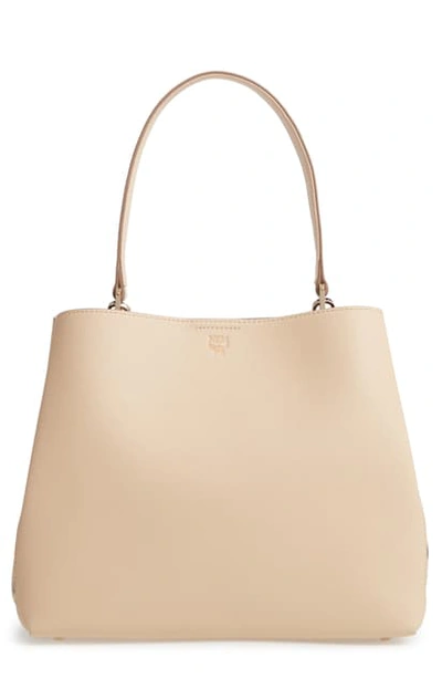 Sarah leather & visetos sale canvas hobo