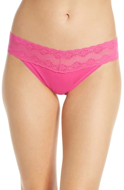 Shop Natori Bliss Perfection Thong In Juicy Raspberry