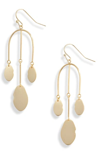 Shop Argento Vivo Mirror Charm Drop Earrings In Gold