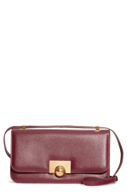 Bottega Veneta Classic Calfskin Leather Shoulder Bag In Bordeaux | ModeSens