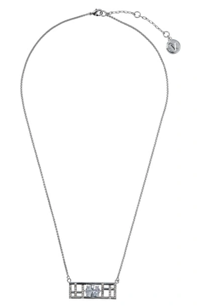 Shop Vince Camuto Bar Pendant Necklace In Silver