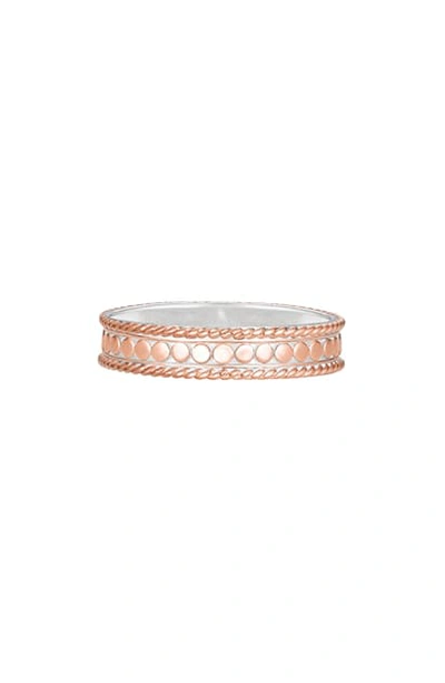Shop Anna Beck Stacking Ring In Rose Gold