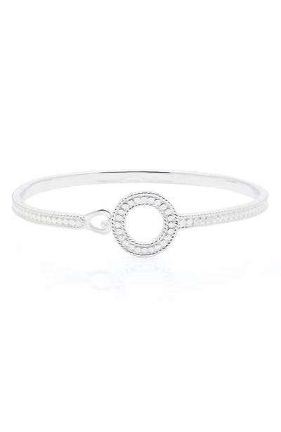 Shop Anna Beck Open Circle Clasp Bracelet In Silver
