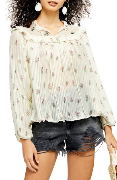 topshop ruffle top