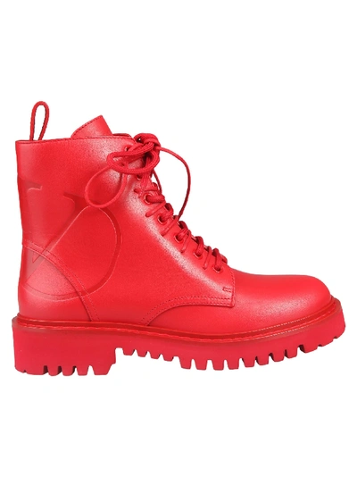 Shop Valentino Boots In Rouge
