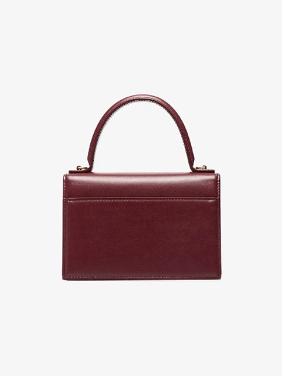 Shop Balenciaga Burgundy Xs Sharp Leather Tote Bag In 104 - Burgundy