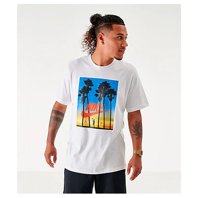 Shop Nike Men's Sportswear Sunset T-shirt In White