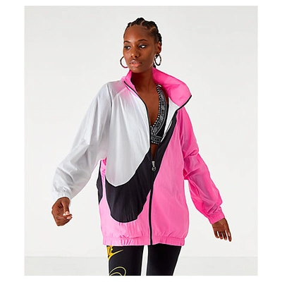 Nike swoosh cheap jacket pink