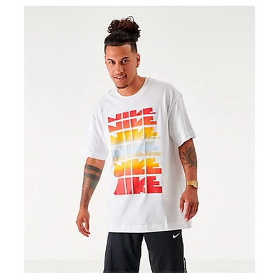 Shop Nike Men's Sportswear Classic Graphic T-shirt In White