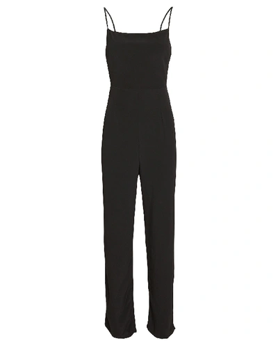Shop Flynn Skye Rosalie Sleeveless Crepe Jumpsuit In Black