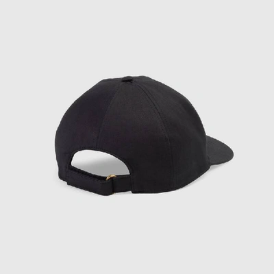 Shop Gucci Baseball Hat With  Embroidery In Black