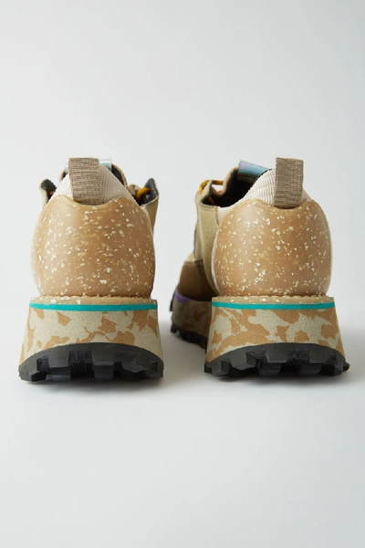 Shop Acne Studios Trekking Boots Multi Beige